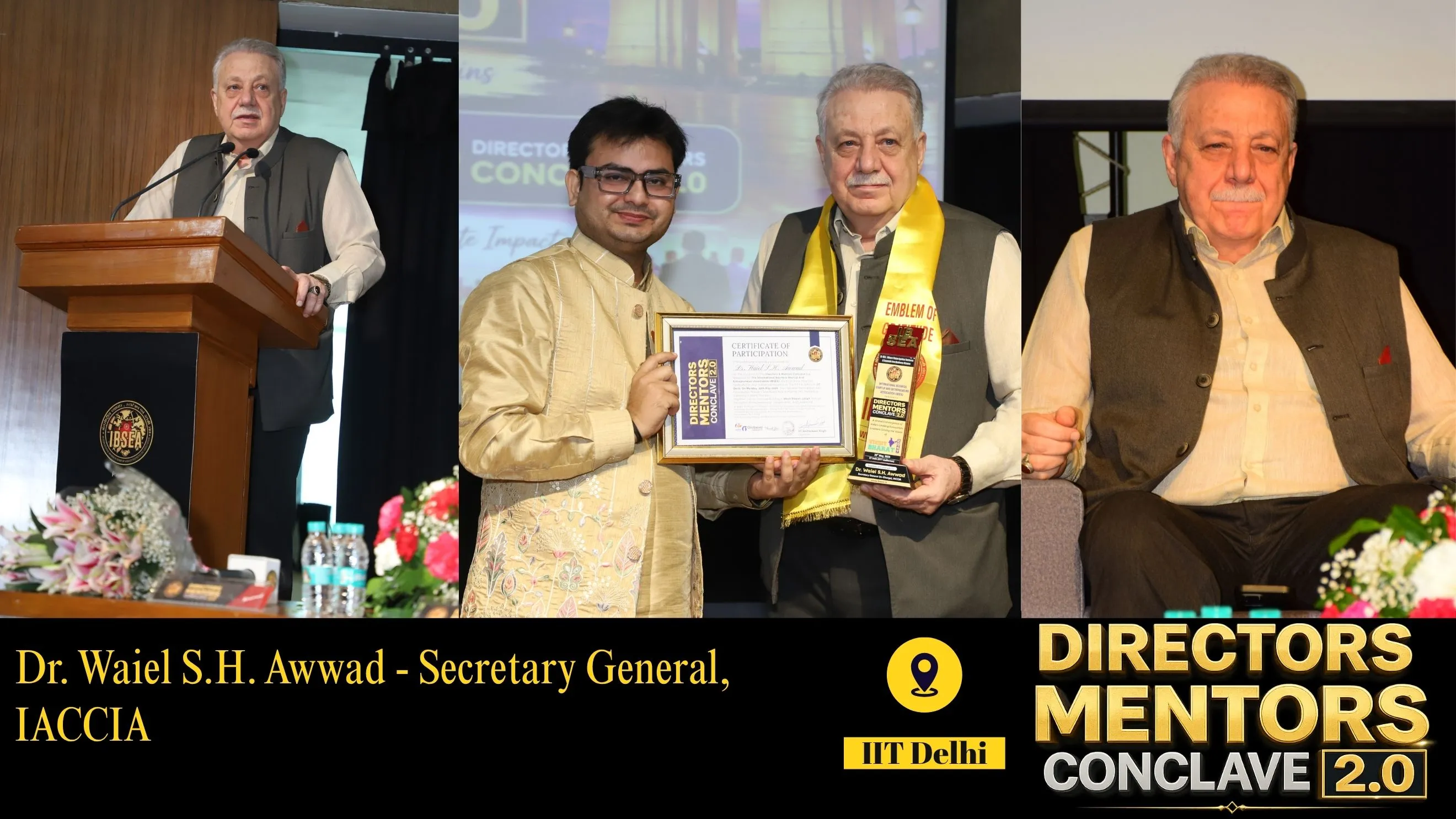 DR. WAIEL S.H. AWWAD SHARES GLOBAL PERSPECTIVES ON INTERNATIONAL COLLABORATION AT IBSEA DIRECTORS & MENTORS CONCLAVE 2.0